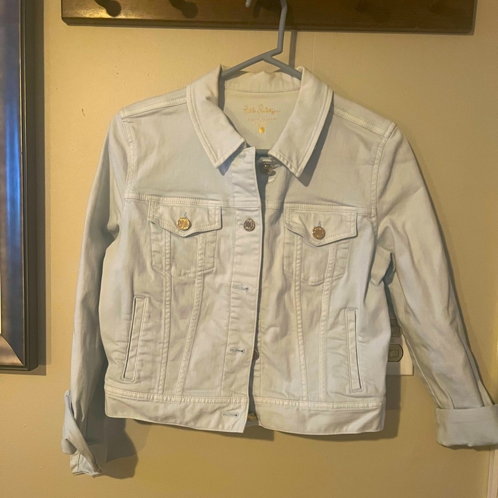 Lilly Pulitzer Denim Jacket in  Baby Blue